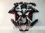 Injection Fairing kit for 11-26 GSX R600 - Red, Black - Flame #OYO87901684