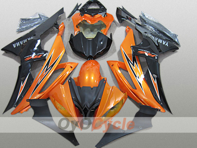 Injection Fairing kit for 08-16 YZF-R6 - Orange, Black - Factory Style #OYO87904741 Main image