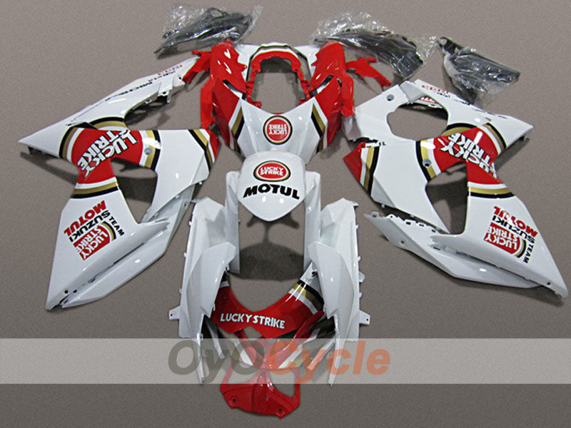 Injection Fairing kit for 09-16 GSX R1000 - Red, White - MOTUL #OYO87904710