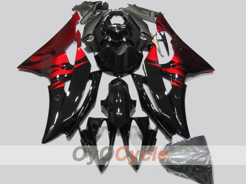Injection Fairing kit for 08-16 YZF-R6 - Red, Black - Factory Style #OYO87904746 Main image