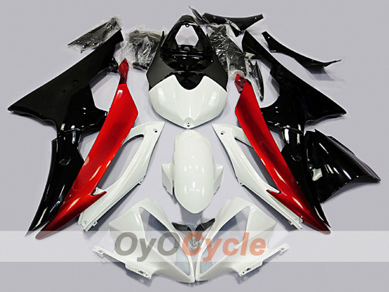 Injection Fairing kit for 08-16 YZF-R6 - Red, White, Black - Factory Style #OYO87904747