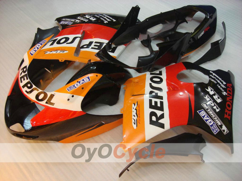 Injection Fairing kit for 96-07 CBR1100XX - Red, Black - Repsol #OYO87902816 Main image
