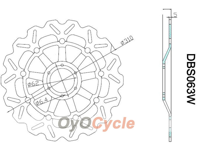 Brake Discs for 98-99 Honda CBR900RR #OYO87903408