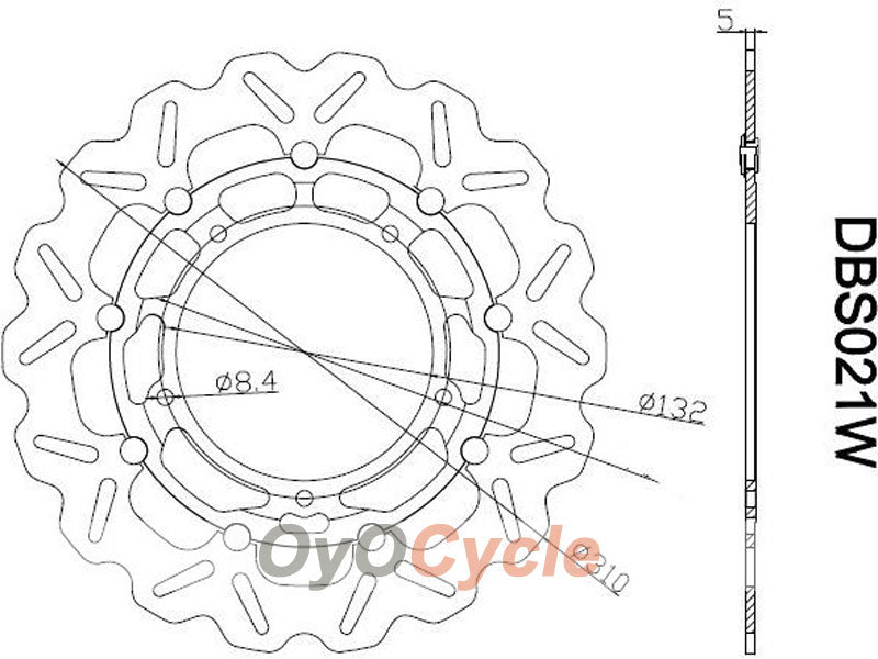 Brake Discs for 07-11 Yamaha YZF-R1 #OYO87903463