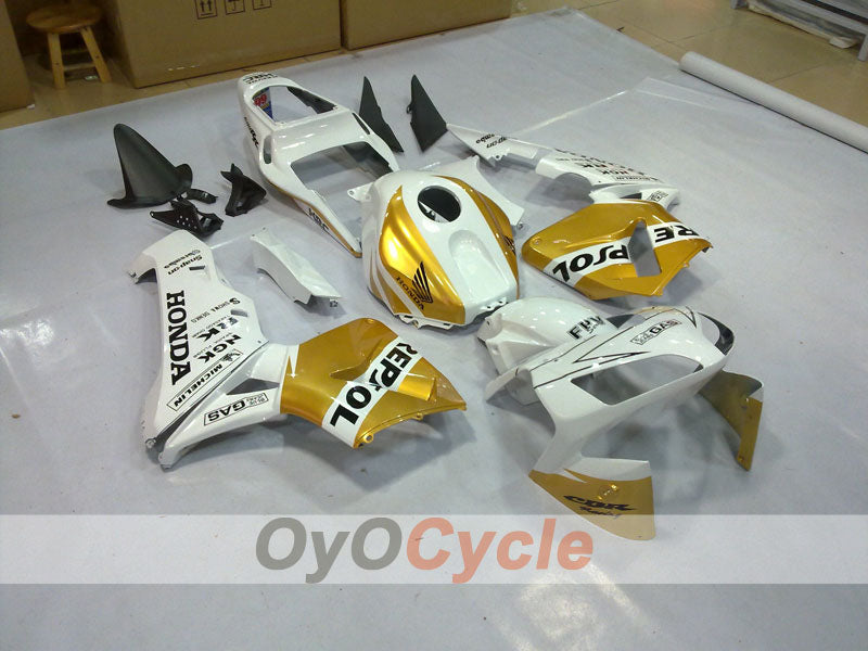 Injection Fairing kit for 03-04 CBR600RR - White, Gold - Repsol #OYO87902563 Secondary image