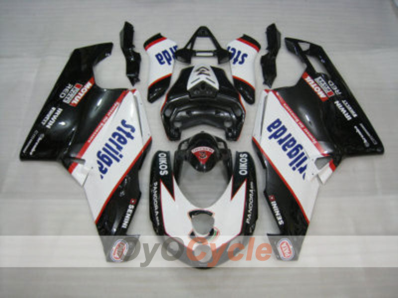 Injection Fairing kit for 05-06 Ducati 999 - White, Black - Sterilgarda #OYO87902378