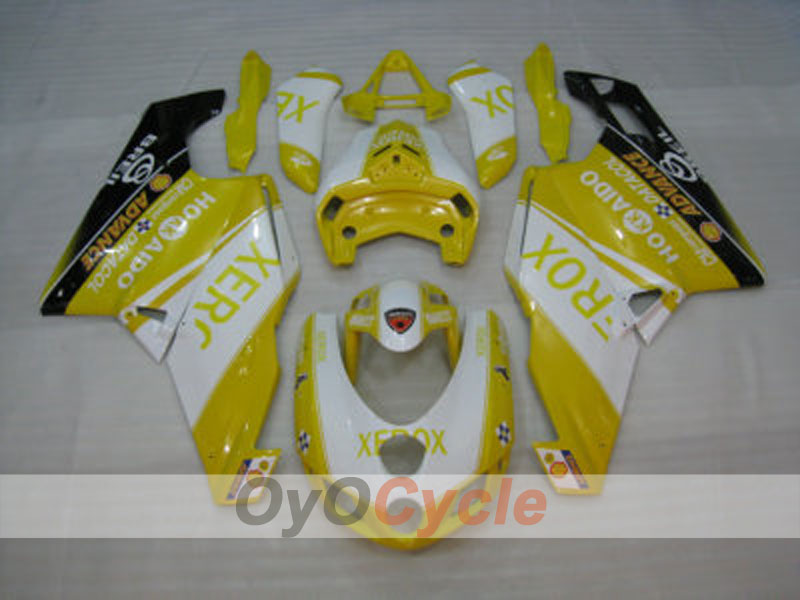 Injection Fairing kit for 05-06 Ducati 749 - Yellow, White - Xerox #OYO87902164