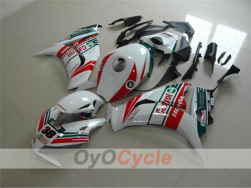 Injection Fairing kit for 12-16 CBR1000RR - Red, White - Castrol #OYO87900730