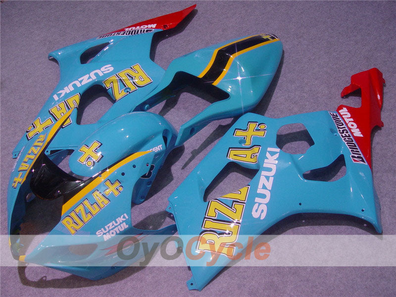 Injection Fairing kit for 03-04 GSX R1000 - Red, Blue - Rizla+ #OYO87901924