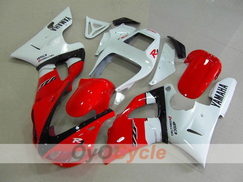 Injection Fairing kit for 98-99 YZF-R1 - Red, White - Factory Style #OYO87900748 Main image