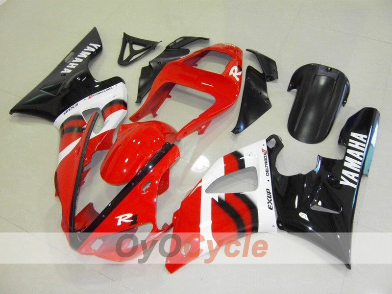 Injection Fairing kit for 00-01 YZF-R1 - Red, Black - Factory Style #OYO87900775