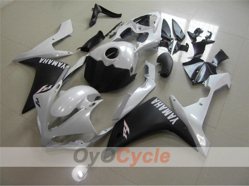 Injection Fairing kit for 07-08 YZF-R1 - White, Black, Matte - Factory Style #OYO87900867