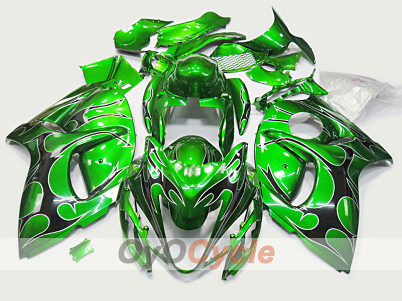 Injection Fairing kit for 08-20 GSXR1300 Hayabusa - Green - Flame #OYO87904716