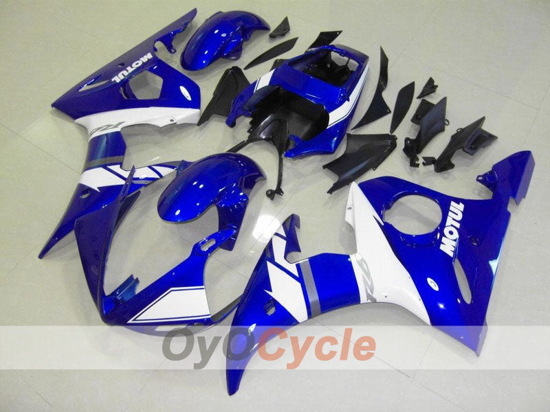 Injection Fairing kit for 05 YZF-R6 - Blue, White - Factory Style #OYO87902639 Main image