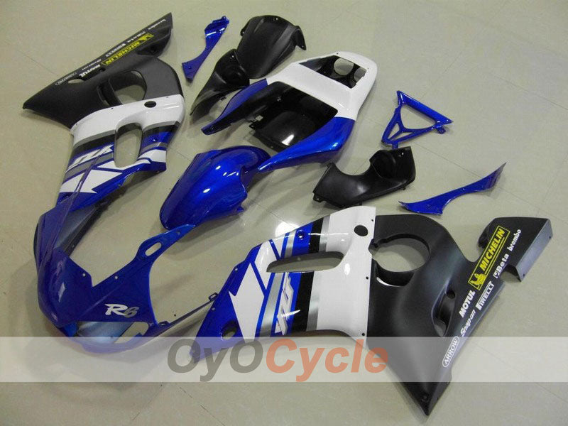 Injection Fairing kit for 98-02 YZF-R6 - Blue, Black, Matte - Factory Style #OYO87901004