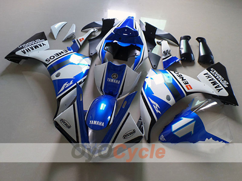 Injection Fairing kit for 12-14 YZF-R1 - Blue, White - Factory Style #OYO87904727