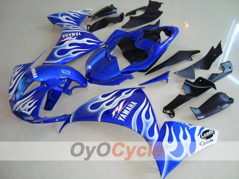Injection Fairing kit for 09-11 YZF-R1 - Blue, White - Flame #OYO87900888 Main image