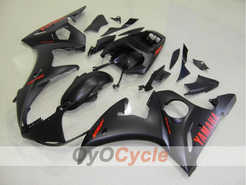 Injection Fairing kit for 03-04 YZF-R6 - Black, Matte - Factory Style #OYO87900917 Main image