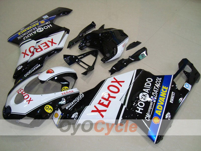 Injection Fairing kit for 05-06 Ducati 999 - White, Black - Xerox #OYO87902382 Main image
