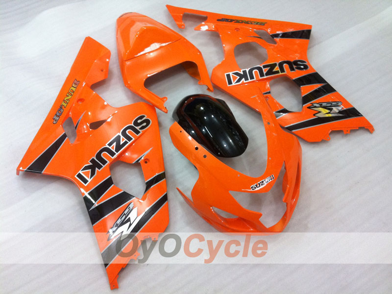 Injection Fairing kit for 04-05 GSXR600 - Orange, Black - Factory Style #OYO87901207