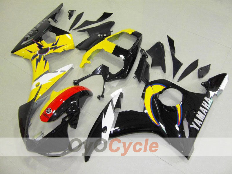 Injection Fairing kit for 03-04 YZF-R6 - Yellow, Black - Factory Style #OYO87900918