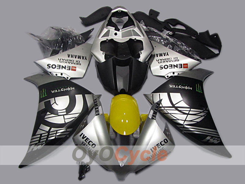 Injection Fairing kit for 12-14 YZF-R1 - Black, Grey, Matte - Others #OYO87904730