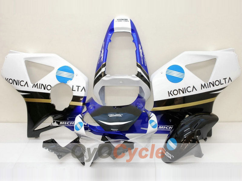 Injection Fairing kit for 02-03 CBR900RR 954 - White, Black - Konica Minolta #OYO87902735 Main image