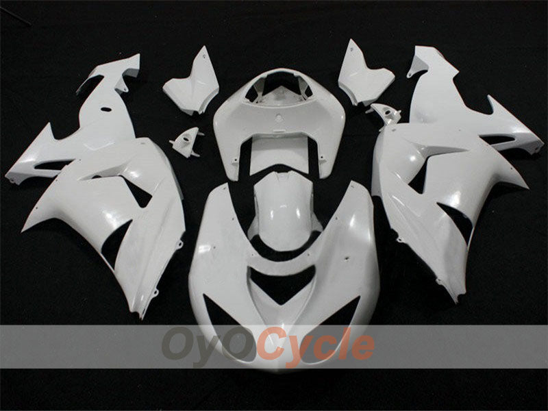 Unpainted Injection Fairing kit for 06-07 NINJA ZX-10R  - White - Factory Style #OYO87902469 Main image