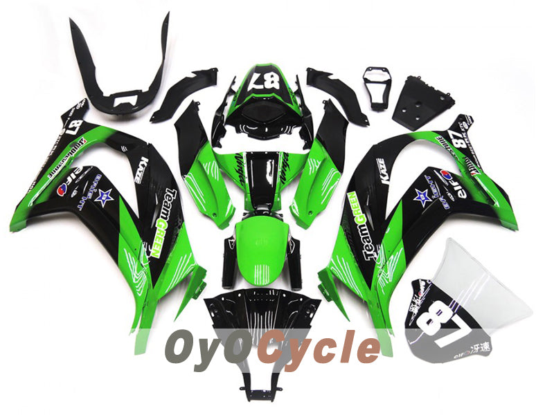 Injection Fairing kit for 16-20 NINJA ZX-10R - Green, Black - Factory Style #OYO87914609