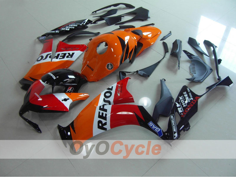 Injection Fairing kit for 12-16 CBR1000RR - Orange, Black - MICHELIN, Repsol #OYO87902791