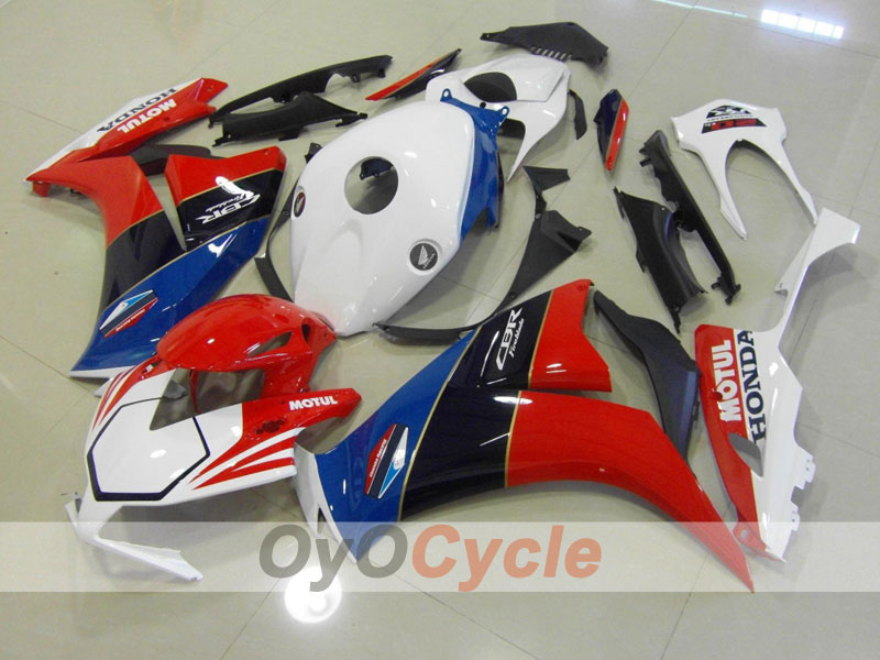 Injection Fairing kit for 12-16 CBR1000RR - Red, White - Factory Style, MOTUL #OYO87902789 Main image