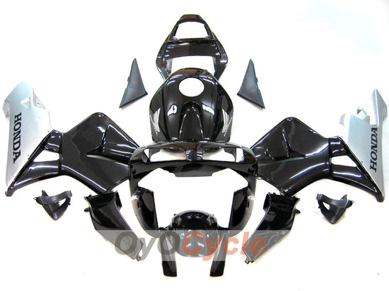 Injection Fairing kit for 03-04 CBR600RR - Black, Silver - Factory Style #OYO87902566