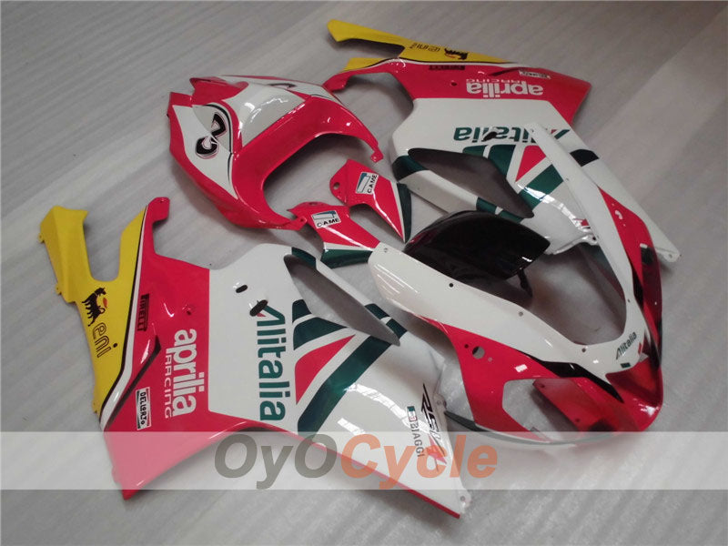 Fairing kit for 03-06 Aprilia RSV1000R - Red, White - Factory Style #OYO87902410 Main image