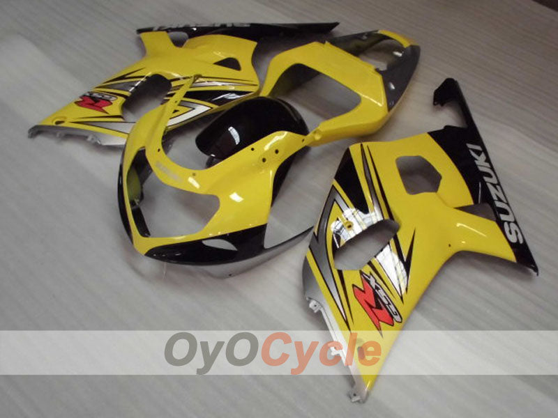 Injection Fairing kit for 00-03 GSX R750 - Yellow, Black - Factory Style #OYO87905149
