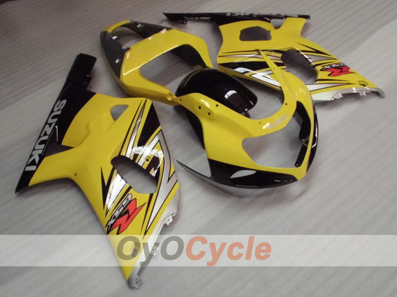 Injection Fairing kit for 00-03 GSX R750 - Yellow, Black - Factory Style #OYO87905149
