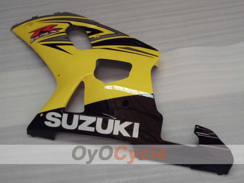 Injection Fairing kit for 01-03 GSX R600 - Yellow, Black - Factory Style #OYO87905094