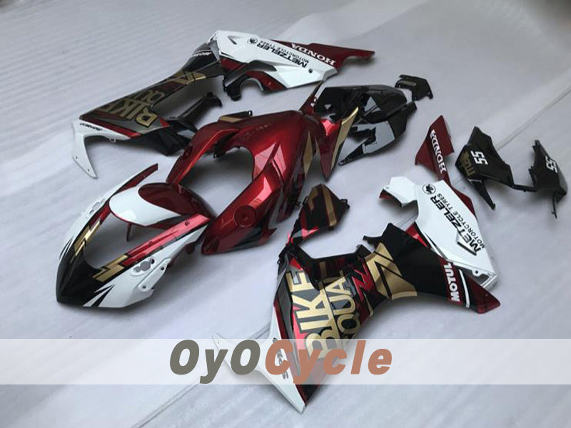 Injection Fairing kit for 17-19 CBR1000RR - Red Wine Color, White - Others #OYO87914586 Secondary image