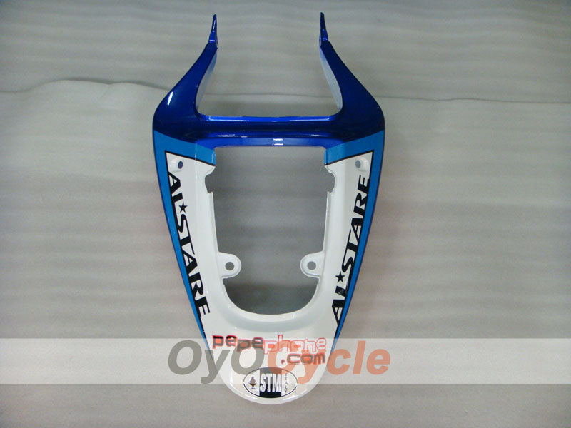 Injection Fairing kit for 00-02 GSX R1000 - Blue, White - Dark Dog, MOTUL #OYO87905215