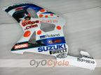 Injection Fairing kit for 00-02 GSX R1000 - Blue, White - Dark Dog, MOTUL #OYO87905215