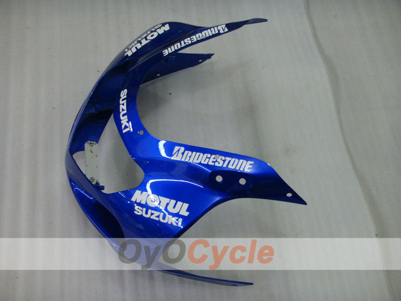 Injection Fairing kit for 00-03 GSX R750 - Blue, White - MOTUL #OYO87905142