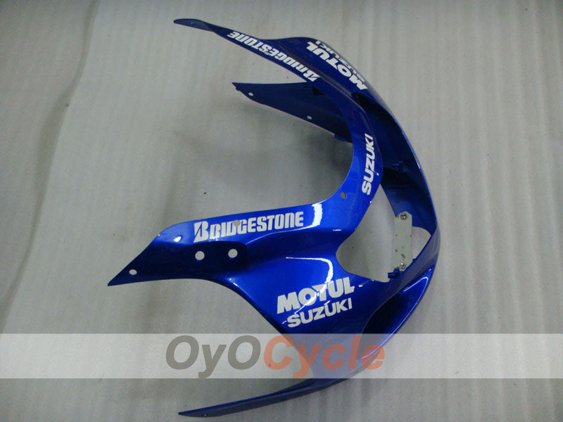 Injection Fairing kit for 01-03 GSX R600 - Blue, White - MOTUL #OYO87905087