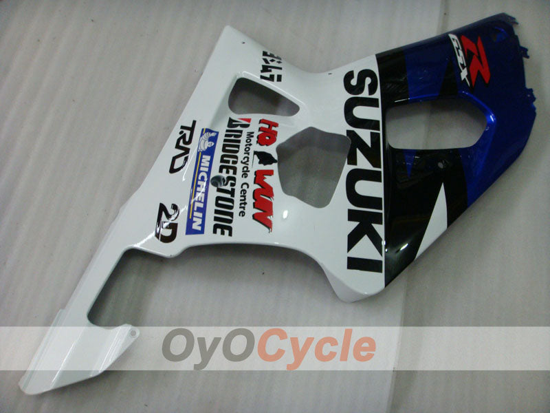 Injection Fairing kit for 00-03 GSX R750 - Blue, White - MOTUL #OYO87905142