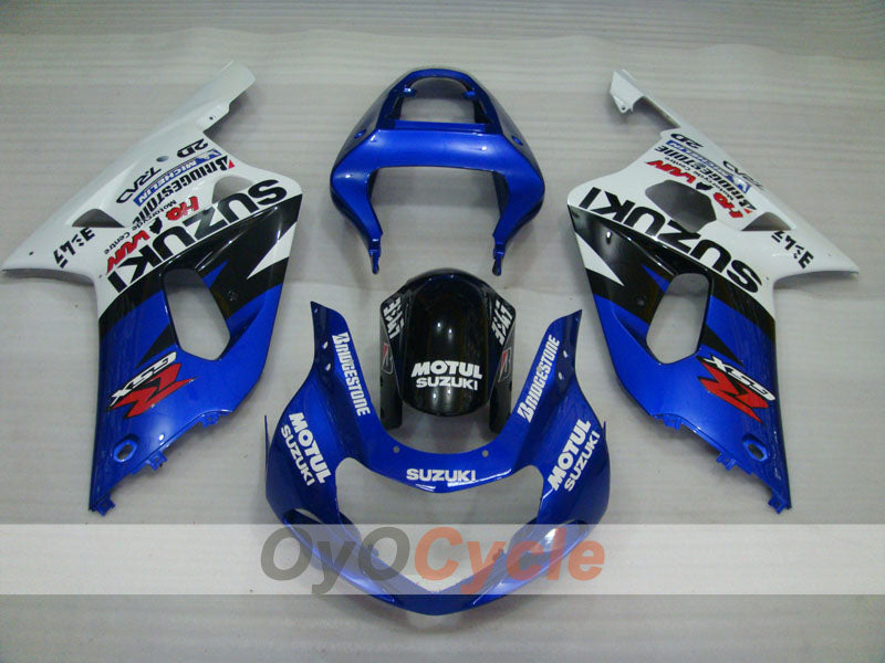 Injection Fairing kit for 01-03 GSX R600 - Blue, White - MOTUL #OYO87905087 Secondary image