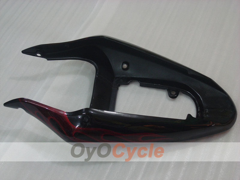 Injection Fairing kit for 00-02 GSX R1000 - Red, Black - Flame #OYO87901735