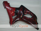 Injection Fairing kit for 00-02 GSX R1000 - Red, Black - Flame #OYO87901735
