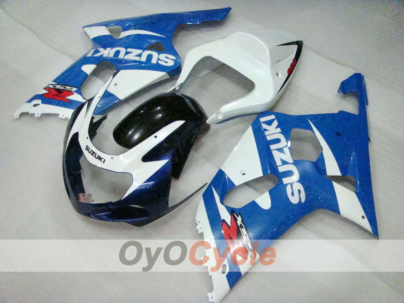 Injection Fairing kit for 01-03 GSX R600 - Blue, White, Black - Factory Style #OYO87905095 Main image
