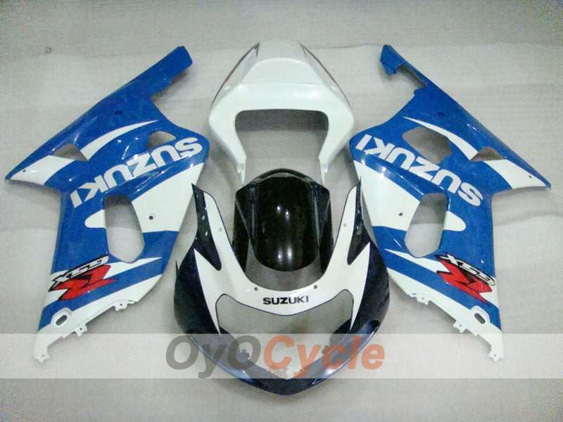 Injection Fairing kit for 01-03 GSX R600 - Blue, White, Black - Factory Style #OYO87905095