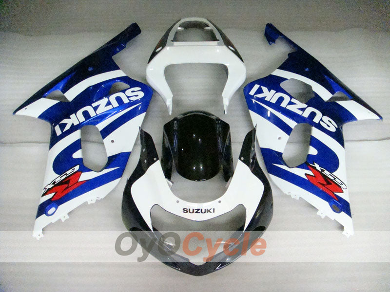 Injection Fairing kit for 00-02 GSX R1000 - Blue, White - Factory Style #OYO87901763