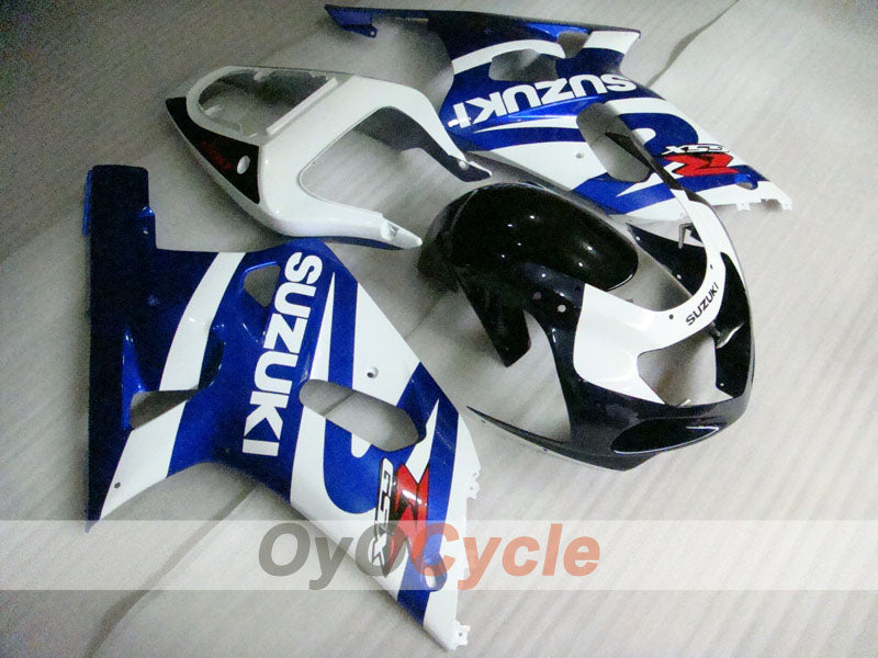 Injection Fairing kit for 00-02 GSX R1000 - Blue, White - Factory Style #OYO87901763 Main image
