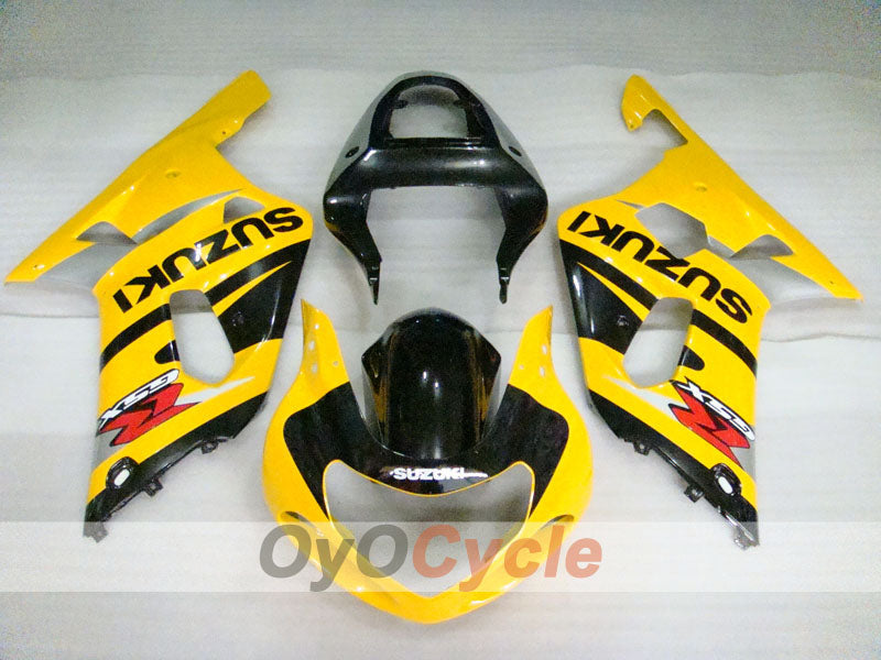 Injection Fairing kit for 00-03 GSX R750 - Yellow, Black - Factory Style #OYO87901138